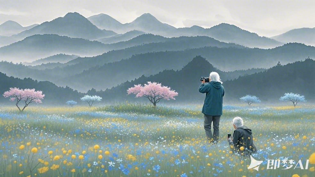 极淡极淡的水墨，晕染大写意，朦胧的烟雨，诗意的，震撼的，大面积留白，远山层叠，春.jpeg